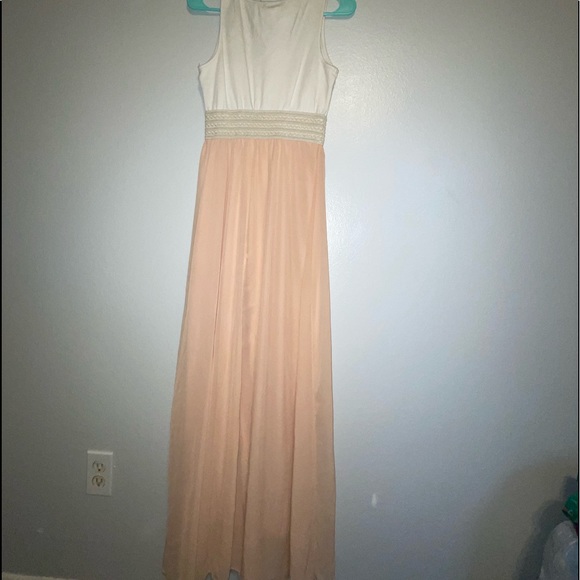 Medium peach and white maxi - Picture 2 of 3